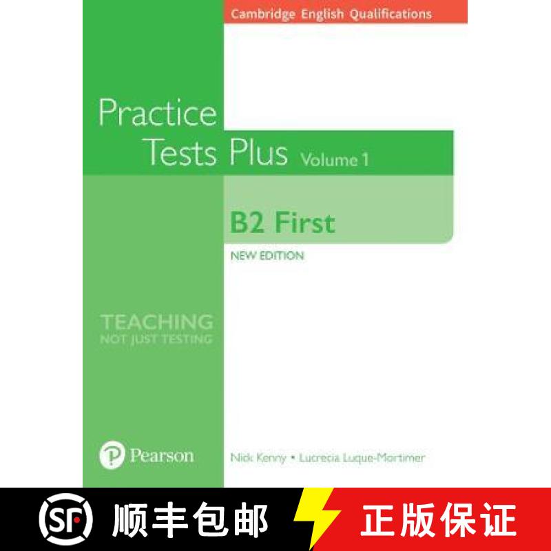 【2-3周达】Cambridge English Qualifications: B2 First Volume 1 Practice Tests Plus (no key) [9781292208749]