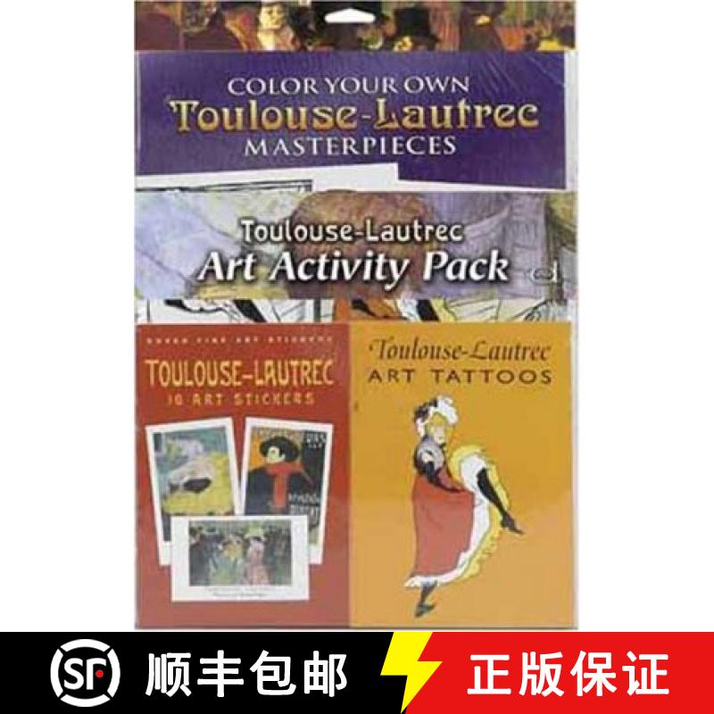 预订 Toulouse-Lautrec Art Activity Pack [With StickersWith Tattoos] [9780486460796]