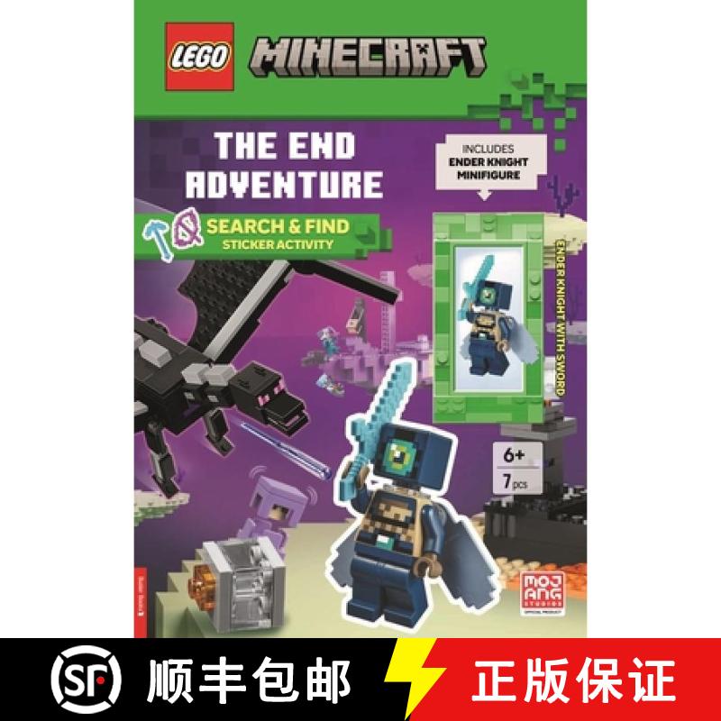 LEGO®  Minecraft: The End Adventure Search & Find Sticker Activity Book (with Ender Knight minifig... [9781837251780]图片