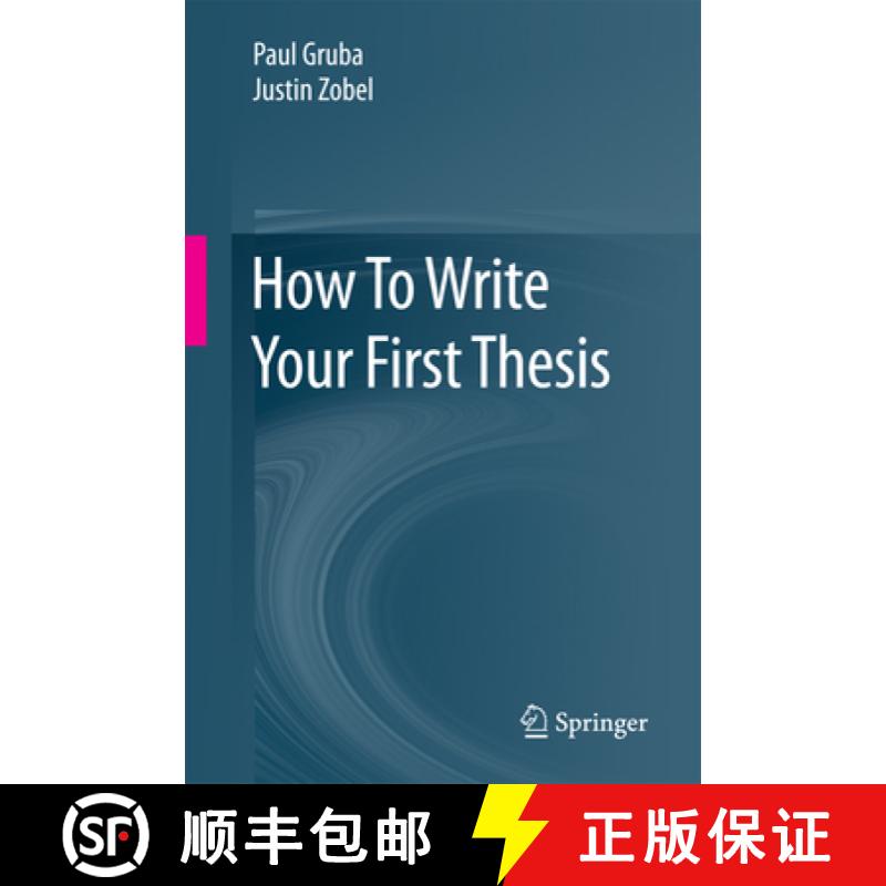 【3-4周达】How to Write Your First Thesis [9783319618531]