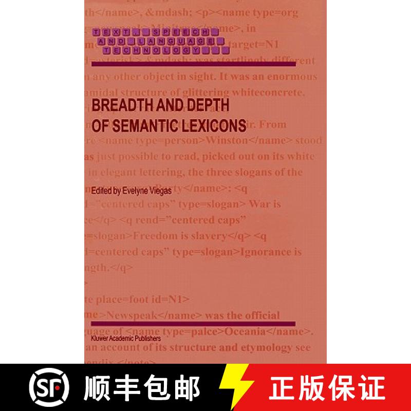 【3-4周达】Breadth and Depth of Semantic Lexicons [9780792360391]