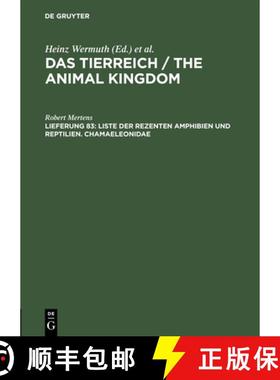 预订 Das Tierreich / The Animal Kingdom, Lfg 83, Liste der rezenten Amphibien und Reptilien. Chamaele... [9783110006971]