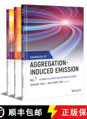 【3-4周达】Handbook Of Aggregation-Induced Emission 3 Volume Set [Wiley化学化工] [9781119643050]