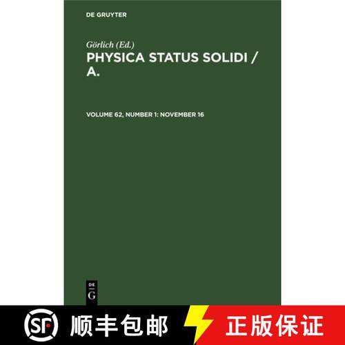 【3-4周达】精装 November 16 [9783112501511]