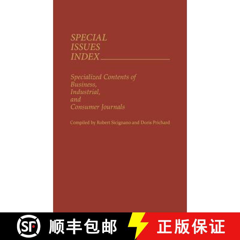 【3-4周达】精装 Special Issues Index: Specialized Contents of Business, Industrial, and Consumer Jour... [9780313232787]