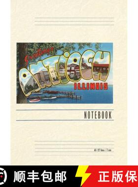 预订 Vintage Lined Notebook Greetings from Antioch, Illinois [9798385414697]