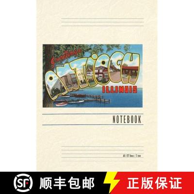 【3-4周达】Vintage Lined Notebook Greetings from Antioch, Illinois [9798385414697]