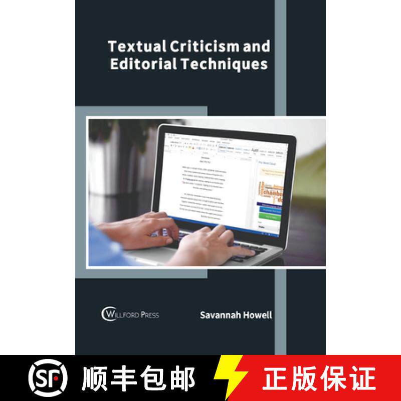 预订 Textual Criticism and Editorial Techniques [9781647284749]