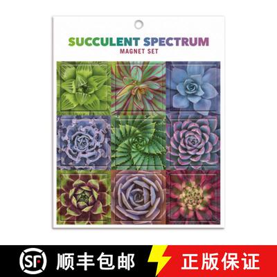 【3-4周达】Succulent Spectrum Magnet Set [9780735364776]