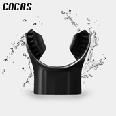 通用硅胶水肺呼吸管咬嘴呼吸器配件浮潜自由潜水吸嘴配件一次性