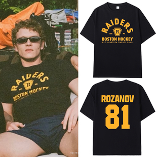 hudsonwilliam巅峰对决同款短袖T恤夏季纯棉半袖潮heatedrivalry