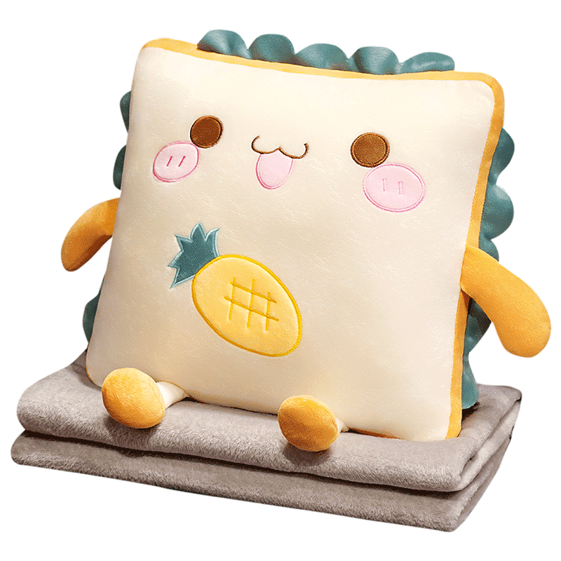 夏季凉席抱枕被子两用午休毯子