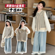女童春秋套装 三件套 牛仔裤 2026新款 韩系穿搭叠穿条纹马甲白色衬衫
