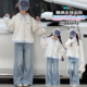 2026新款 儿童韩版 开衫 女童春秋套装 外套牛仔阔腿裤 中大童两件套潮