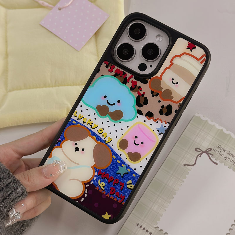 适合黑色苹果的手机壳磁吸全包防摔保护套适用苹果iphone16promax手机壳2025新款iPhone15/14/13/12卡通可爱