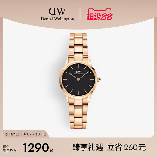 DW情侣精钢石英表28MM