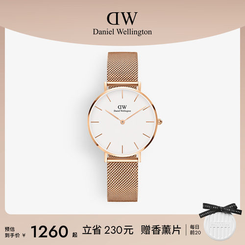 DW轻奢流金表女款石英表