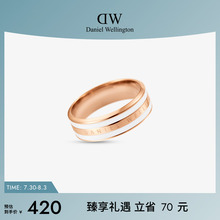 DW戒指情侣同款 EMALIE系列简约双色玫瑰金色小众戒指生日礼物