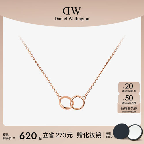 dw小双环锁骨链小众轻奢简约项链