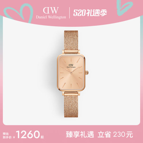 新品DW小方表女轻奢石英表