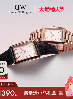 【情人节礼物】DW手表女 BOUND摩登石英腕表女轻奢小众女表小方表