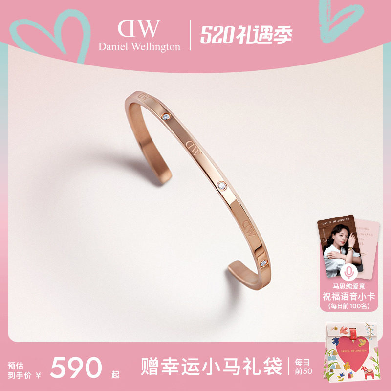 [520礼物]DW手镯情侣款CLASSIC系列星辰手镯玫瑰金色5
