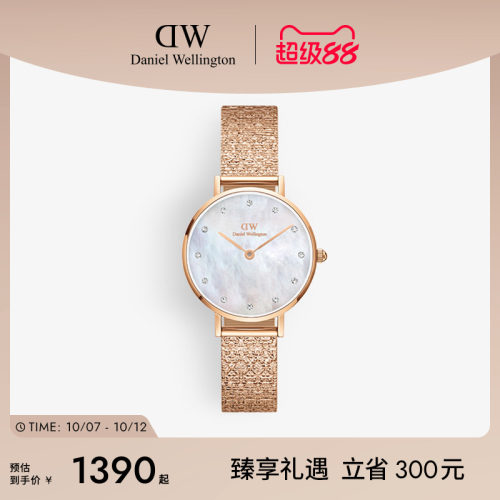 手表dw星辰贝母盘轻奢石英机芯女