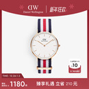 腕表送礼36MM 欧美时尚 DW手表女 CLASSIC撞色织纹女表