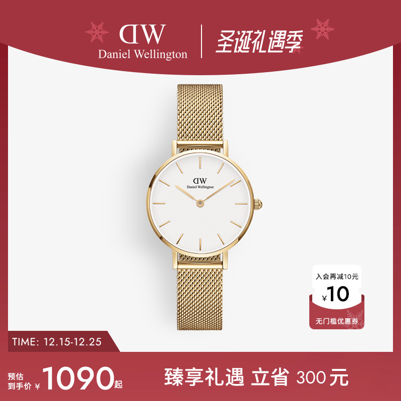 DW手表28mm全新金时尚女表
