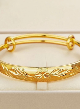 富贵花开镀越南沙金首饰欧币铜镀