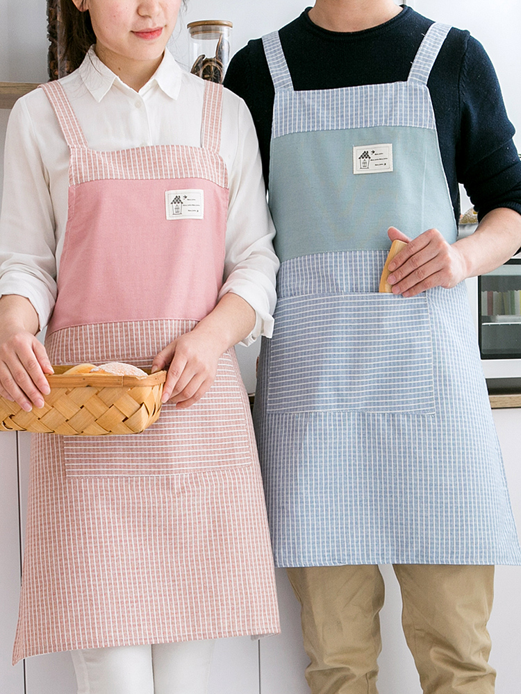 厨房防污薄款日系通用双层围腰