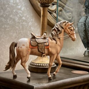 美国 FF牧野英豪马陶瓷摆件家居饰品电视柜茶几玄关摆件礼品摆设