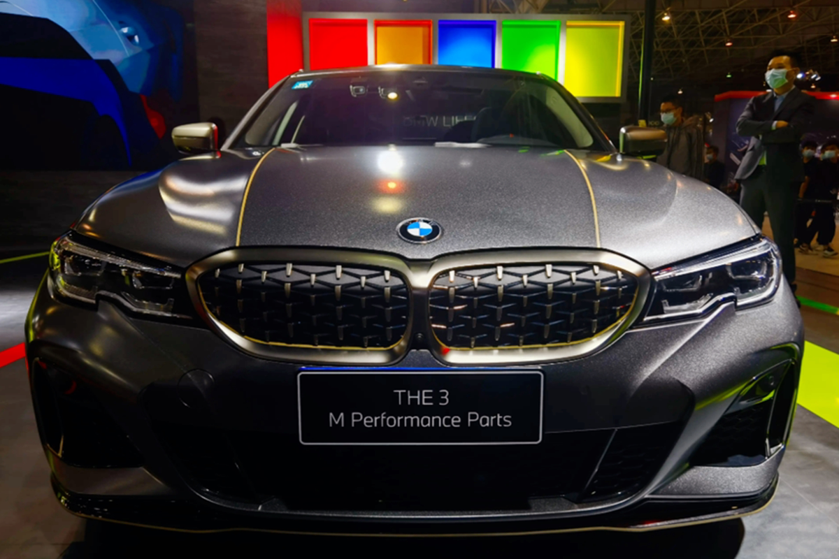 宝马bmw原厂21-22款3系g20g28改装m340i铈灰色中网进气格栅4s代购