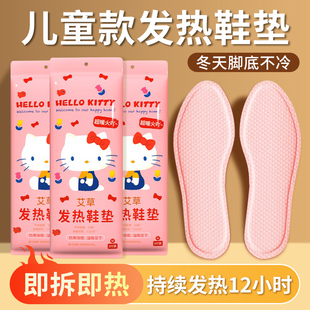 垫可行走 卡通可爱保暖鞋 暖火艾草发热鞋 垫暖足宝脚底自发热女冬季