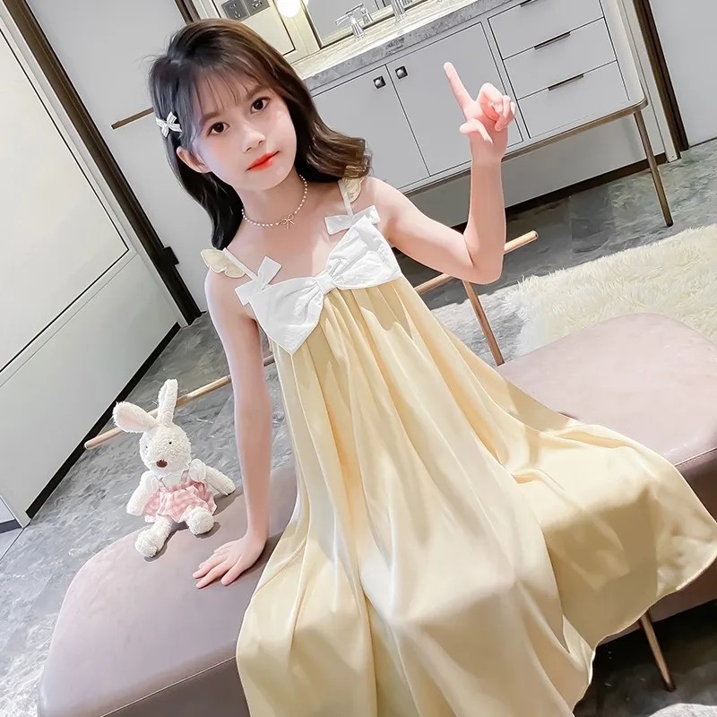 女童吊带睡裙夏季儿童吊带睡衣冰丝夏天中大童睡裙空调服女童睡裙,童装/婴儿装/亲子装,家居裙/睡裙,淘宝优惠券,粉丝福利购,淘宝优惠卷