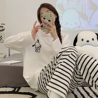 初中学生睡衣女春秋季长袖大童