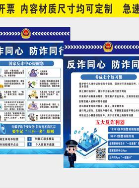 防诈骗海报五大反诈利器