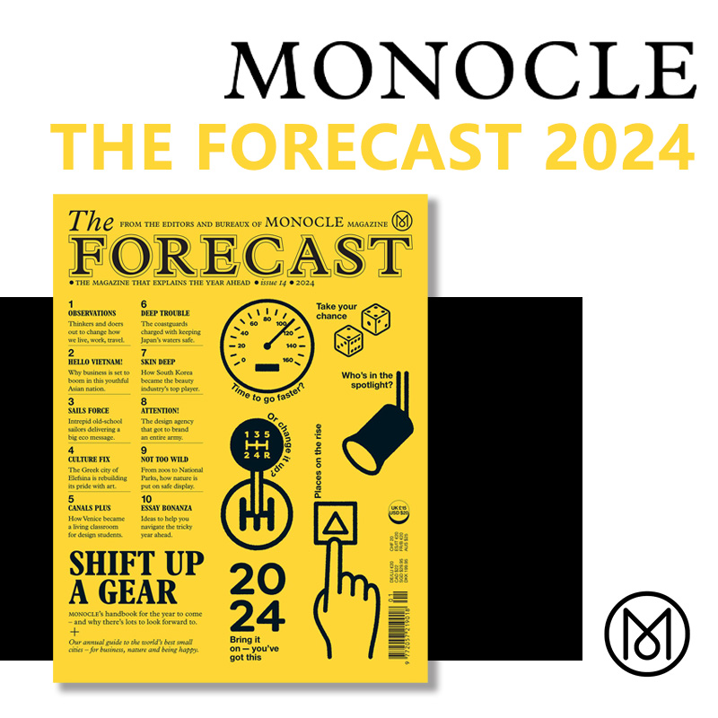 现货 2024年MONOCLE年度特刊FORECAST 单片眼镜 THE MONOCLE FORECAST预测杂志每年年初推出，为你的2024年生活方式作出指引 书籍/杂志/报纸 期刊杂志 原图主图