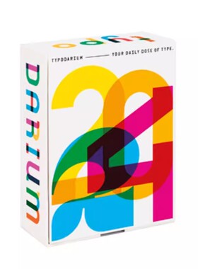 2024年365天日历 字体设计 Typodarium 2024 calendar 原版艺术平面设计
