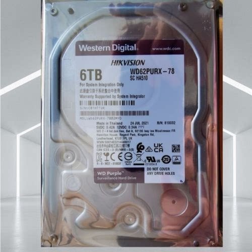 全新西数正品 WD62PURX 海康监控 6T紫盘 机械监控硬盘台式 SATA3