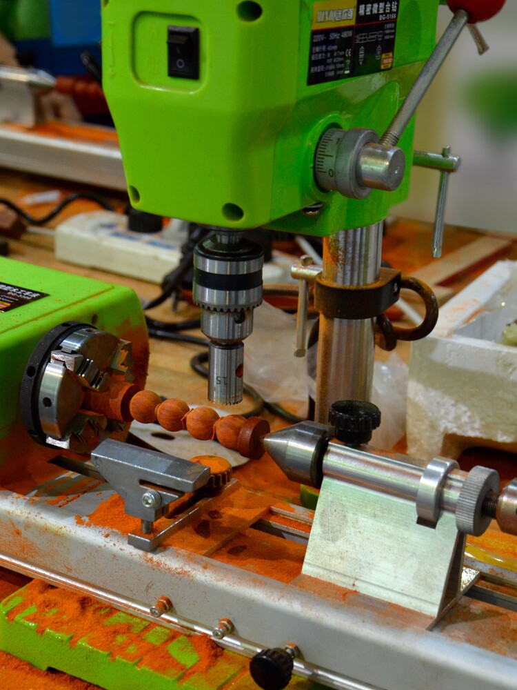 数显家用小型通用台钻台式电钻迷你微型铣床钻孔机无极变速钻床机