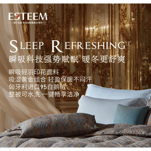 ESTEEM/宜庭可水洗鹅绒被