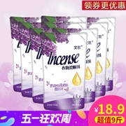 Nước xả hoa oải hương 500g * 9 túi Bổ sung nước giặt đóng gói đối tác Giải pháp chăm sóc Wenge chống tĩnh điện - Phụ kiện chăm sóc mắt