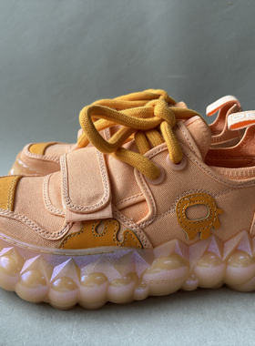 新款otz/oetzi冰人奥茨融冰情侣拼色潮鞋厚底大头复古男女丑萌鞋