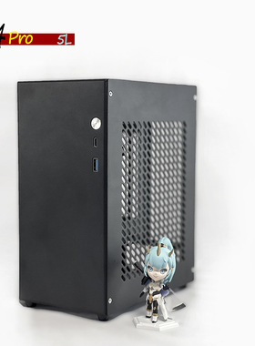 速迫M24pro ITX迷你便携侧透A4手提机箱小1Uflex电源独显机箱K39