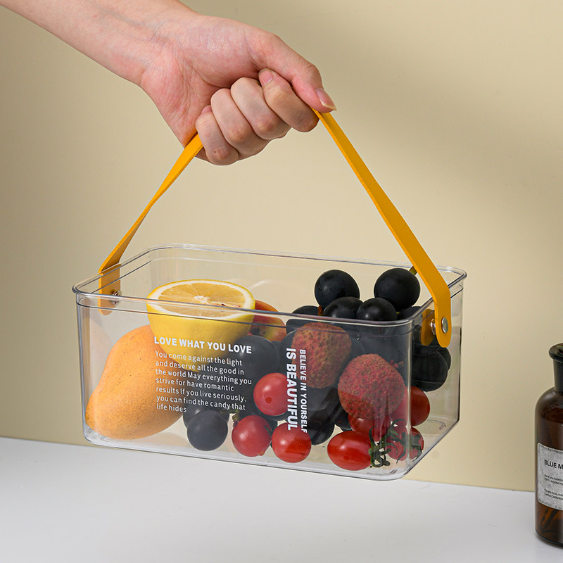 轻奢透明手提篮家用客厅零食盒果桶果篮干果收纳筐野餐篮子水桶,餐饮具,果盆/果盘/果篮,淘宝优惠券,粉丝福利购,淘宝优惠卷