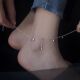 爱心流苏脚链脚饰品小众设计脚踝链新款 潮轻奢高级感ins足链夏潮