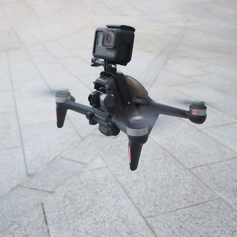 DJI DJI FPV 횡단 기계 상단 브래킷 GOPRO 카메라 설치에 적합 INSTA 고정 버클 클립 액세서리