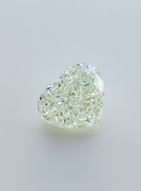 2.02ct LG SI1 2克拉绿钻 GIA爱心彩钻 钻石裸钻