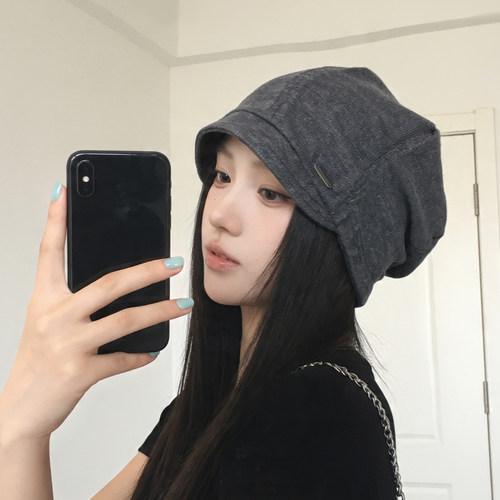 设计感小帽檐堆堆帽女